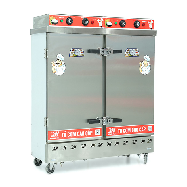 Tủ cơm công nghiệp điện 24 khay inox 201 TC24DL-NK