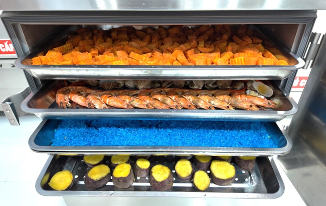 Th&agrave;nh phẩm tủ cơm 4 khay điện 