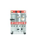 Tủ cơm công nghiệp điện gas 4 khay inox 201 TC4DGL-NK