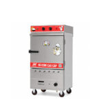 Tủ cơm công nghiệp điện gas 6 khay inox 304 TC6DGL-VN