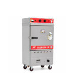 Tủ cơm công nghiệp điện gas 6 khay inox 304 TC6DGL-VN