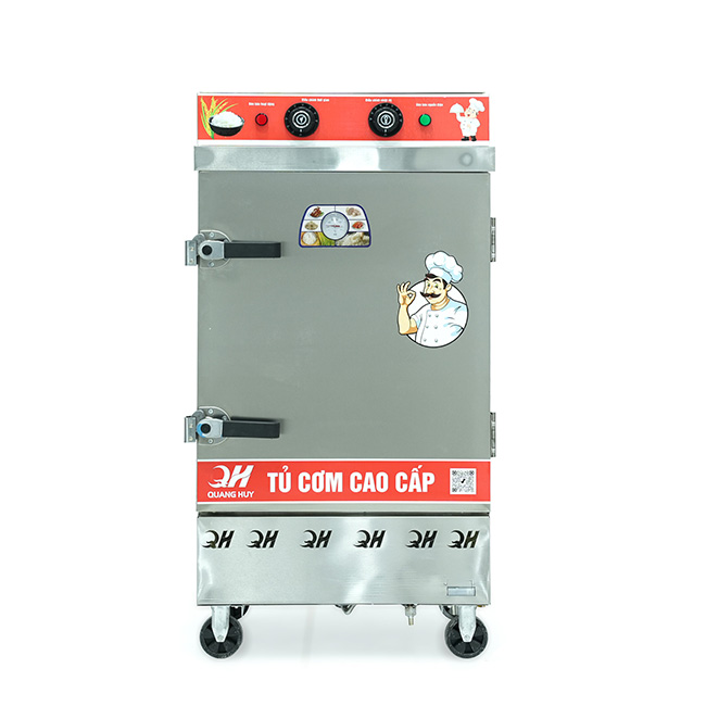 Tủ cơm công nghiệp điện 8 khay inox 201 TC8DL-NK