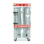 Tủ cơm công nghiệp điện gas 8 khay inox 304 TC8DGL-VN