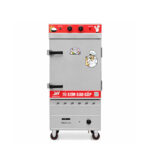 Tủ cơm công nghiệp điện gas 8 khay inox 304 TC8DGL-VN