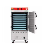 Tủ cơm công nghiệp điện gas 8 khay inox 304 TC8DGL-VN