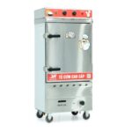 Tủ cơm công nghiệp điện gas 8 khay inox 304 TC8DGL-VN