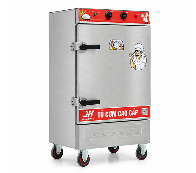 Tủ cơm 8 khay điện inox 304 phù hợp với nhiều mô hình kinh doanh