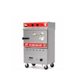 Tủ cơm công nghiệp điện gas 4 khay inox 304 TC4DGL-VN