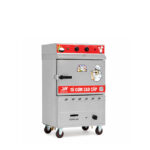 Tủ cơm công nghiệp điện gas 4 khay inox 304 TC4DGL-VN