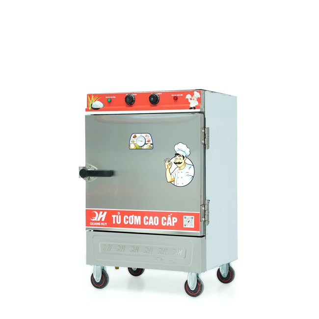 Tủ cơm công nghiệp điện 6 khay inox 304 TC6DL-VN