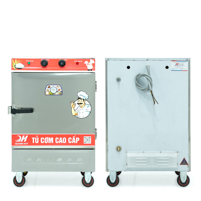 Tủ cơm công nghiệp điện 6 khay inox 304 TC6DL-VN