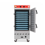 Tủ cơm công nghiệp điện gas 10 khay inox 201 TC10DGL-NK