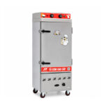 Tủ cơm công nghiệp điện gas 12 khay inox 201 TC12DGL-NK