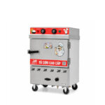 Tủ cơm công nghiệp điện gas 4 khay inox 201 TC4DGL-NK