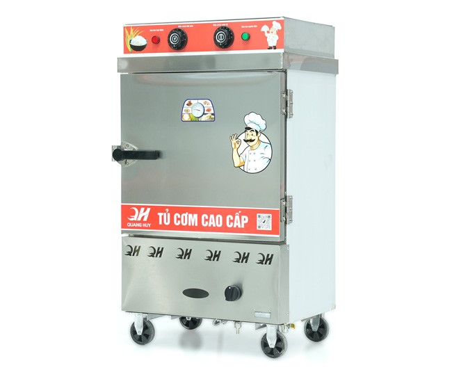 Lợi &iacute;ch tủ cơm c&ocirc;ng nghiệp 6 khay điện gas