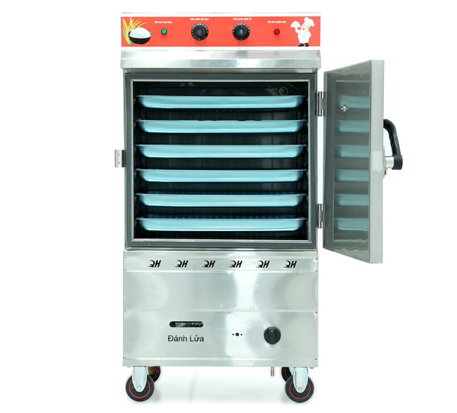 Lợi &iacute;ch tủ cơm c&ocirc;ng nghiệp điện gas 6 khay