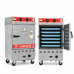 Tủ cơm công nghiệp điện gas 6 khay inox 201 TC6DGL-NK