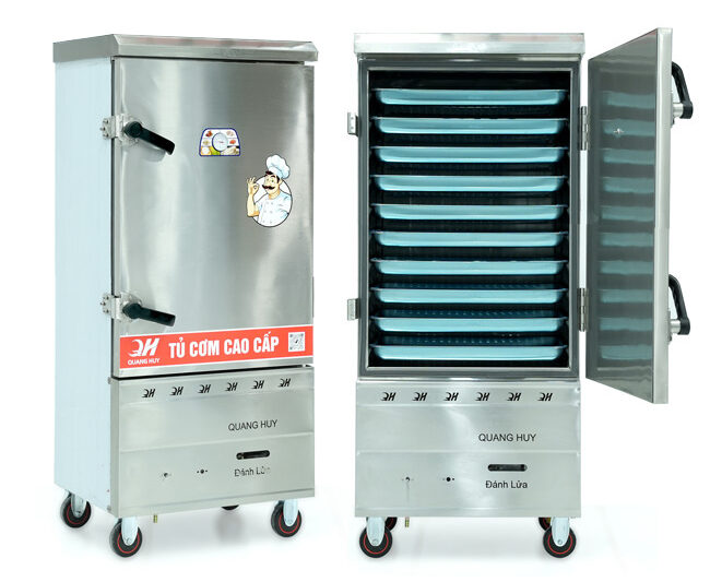 Tủ nấu cơm 10 khay chạy gas
