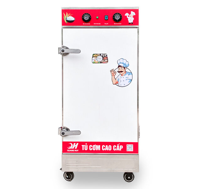 Tủ nấu cơm 10 khay inox 201 tuổi thọ cao