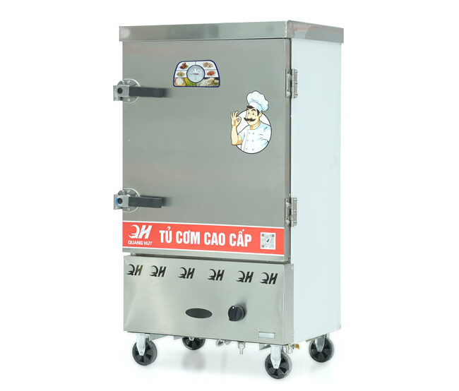Tủ nấu cơm 8 khay dùng gas