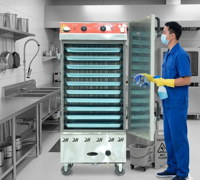 Vệ sinh sau mỗi lần sử dụng tủ cơm