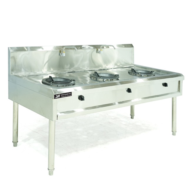 Bếp Á 3 họng 2000x800mm inox 304 BA3H2M-VN
