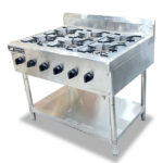 Bếp Âu 6 họng gas 980x710mm inox 304 BÂ6H-VN