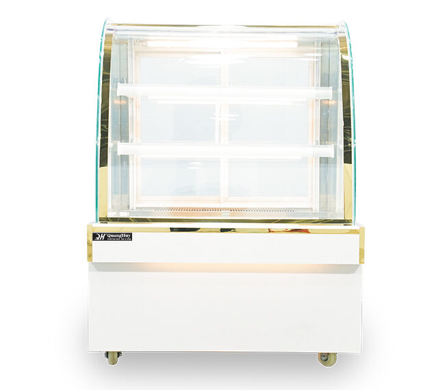 Cấu tạo chi tiết tủ bánh kem 90cm kính cong 3 tầng
