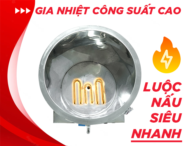 Nguyên lý hoạt động nồi nấu phở điện 100L