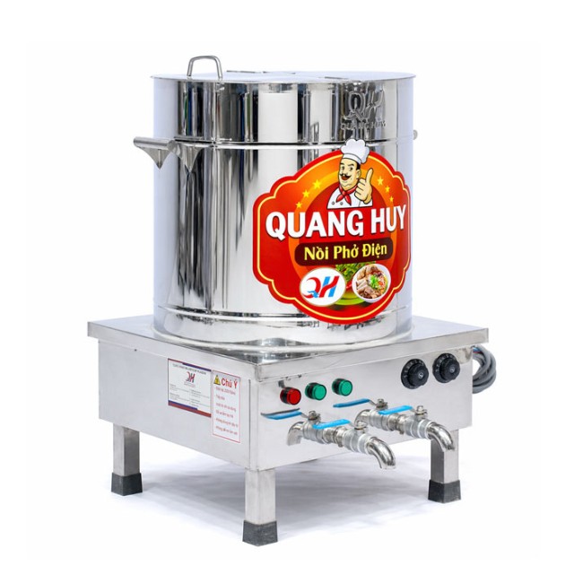 Nồi nấu phở điện 2 ngăn 60L Quang Huy giá tốt