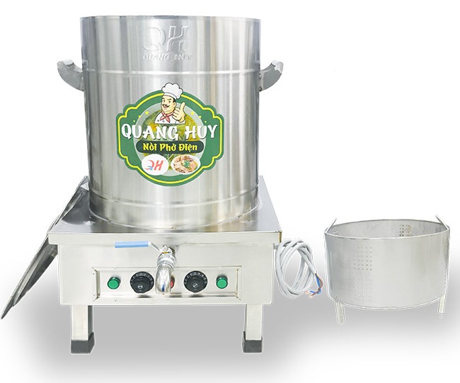 Nồi nấu phở 70L inox xước Quang Huy 