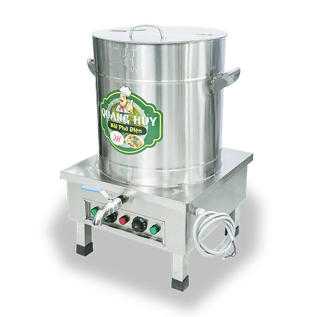 Nồi nấu phở điện 80L inox xước
