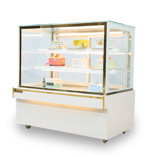 Tủ trưng bày bánh kem 1m2 3 tầng cửa sau TBK3T-1.2V-NR