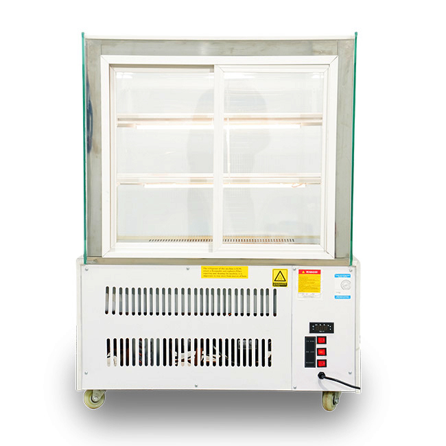 Tủ trưng bày bánh kem 0.9m 3 tầng cửa sau TBK3T-0.9C-NR