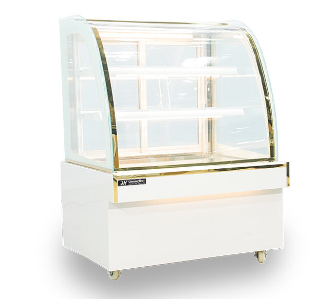 Tủ bánh kem 90cm kính cong phù hợp với nhiều quy mô