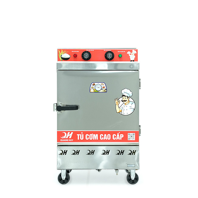 Tủ cơm công nghiệp điện 6 khay inox 201 TC6DL-NK