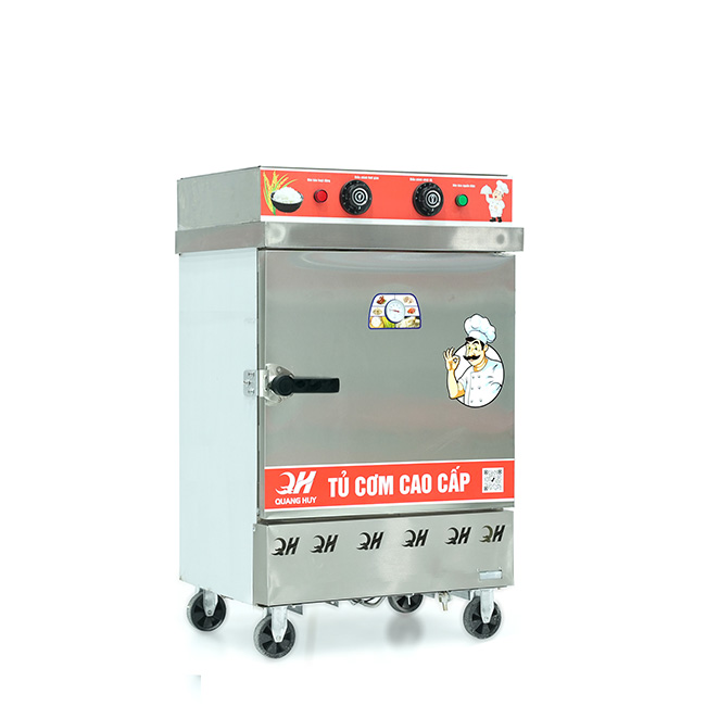 Tủ cơm công nghiệp điện 6 khay inox 201 TC6DL-NK