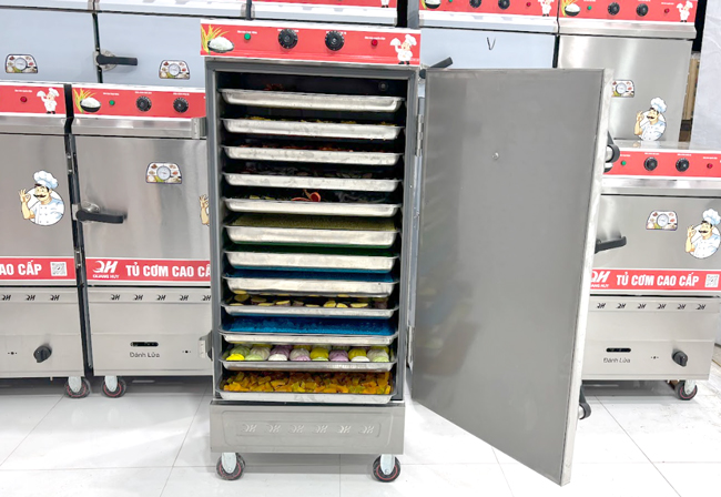 Ưu điểm tủ cơm c&ocirc;ng nghiệp 12 khay