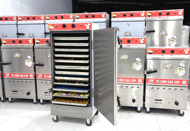 Tủ cơm c&ocirc;ng nghiệp inox 304