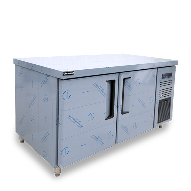 Tủ mát bàn chặt 450l 1800x600mm làm lạnh quạt gió HR18GZB- M600