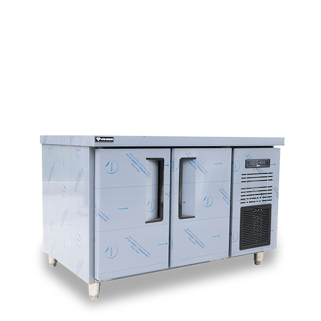 Tủ mát bàn chặt 250l 1200x760mm làm lạnh quạt gió HR12GZB- M760