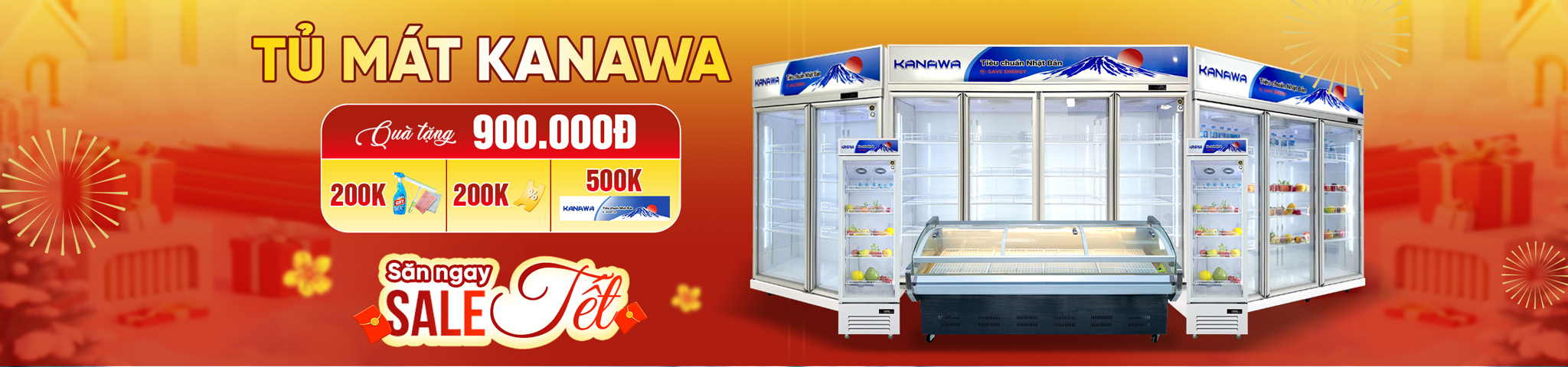 32+ Tủ mát trưng bày siêu thị Kanawa Tiêu Chuẩn Nhật 2026