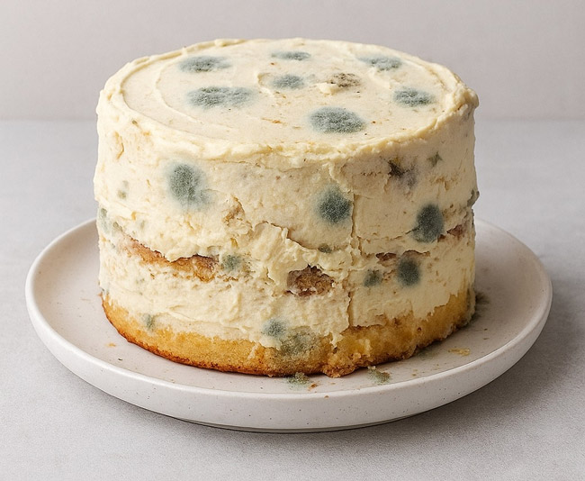 Nhiệt độ không phù hợp khiến bánh mốc