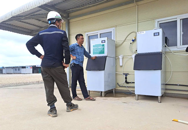 Kích thước máy làm đá viên công nghiệp