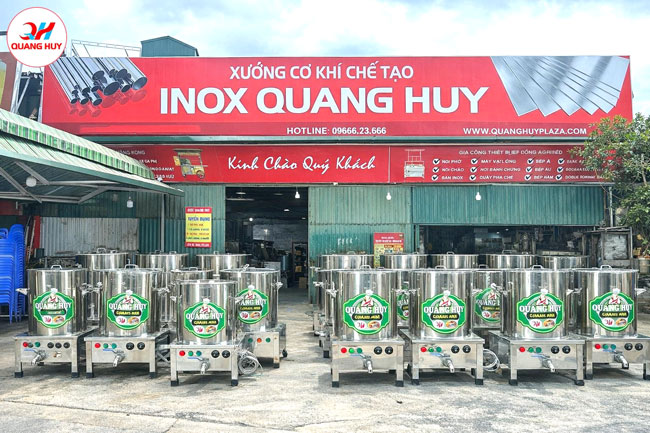 Nồi inox nấu nước lèo bằng điện Quang Huy