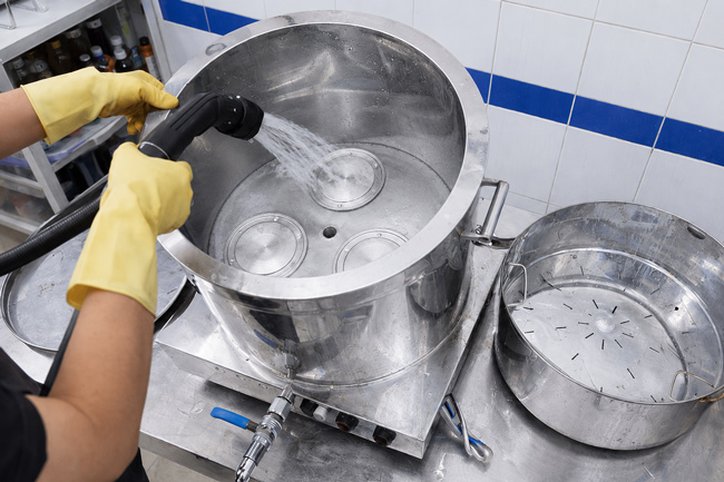Cách vệ sinh lòng nồi và mâm nhiệt sau mỗi ngày sử dụng