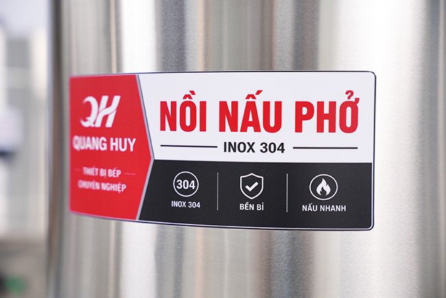 Chất liệu inox 304 chống gỉ sét, an toàn thực phẩm