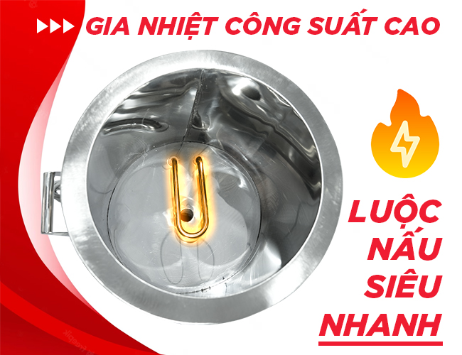 Gia nhiệt nhanh tiết kiệm điện
