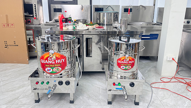 Hướng dẫn sử dụng nồi nấu phở điện 70L
