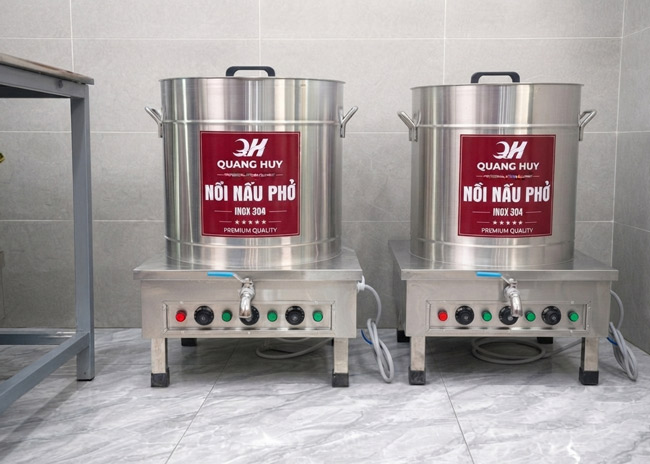 Nồi phở điện 100 lít tiện ích